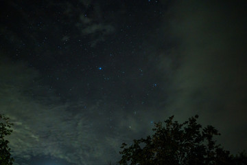 Fototapeta na wymiar Start and Night Sky