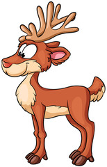 Niedliches Rentier - Vektor-Illustration