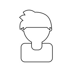 man head  vector illustration