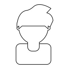 man head  vector illustration
