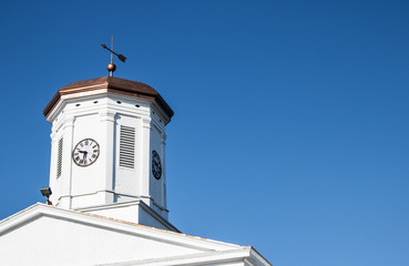 Copper Courthouse Cupola with Weather Vane and Clock
