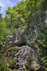 Dante cave in Tolminska Korita - Tolmin Gorge. Slovenia