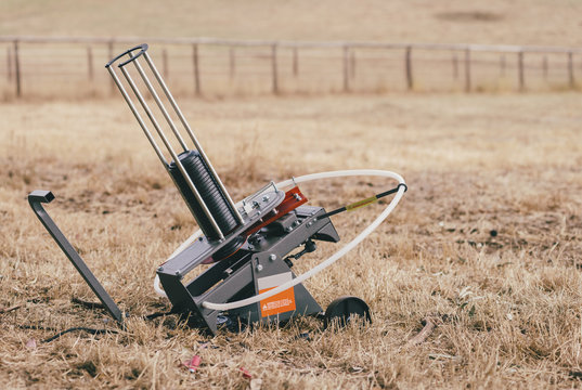 skeet shooting machine in paddock