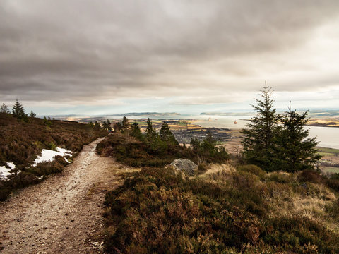 Cromarty Firth in the Scottish Highlands viewed from Fyrish Hill