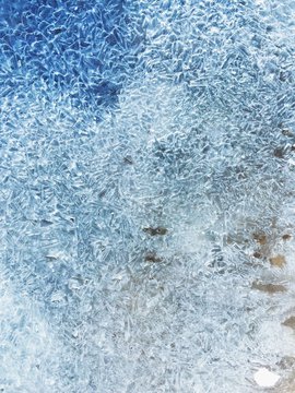 Frozen water surface background