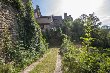 Najac, a picturesque village in the Aveyron River, Southern France. Famous for the partly ruined...