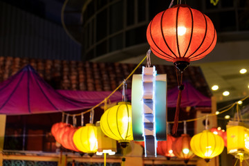 Close Up of lantern in the event of Mid-Autumn