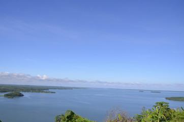 beauty scene with blue sky