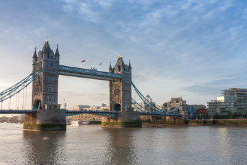 Tower Bridge in the morning, London, England