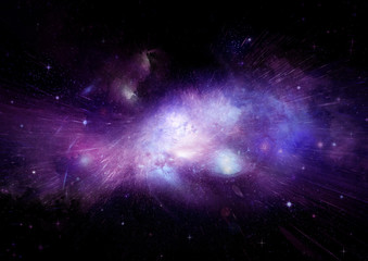 galaxy in a free space