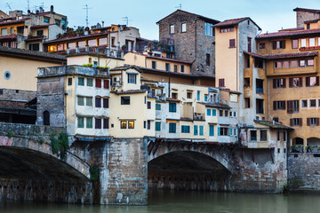 Fototapeta na wymiar Tuscany Ponte Vecchio Italy