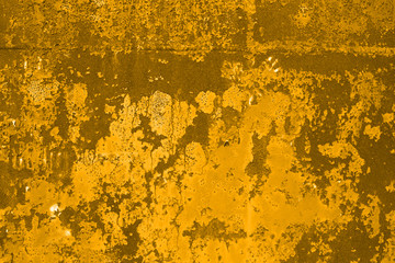 Golden rusty steel textured background.