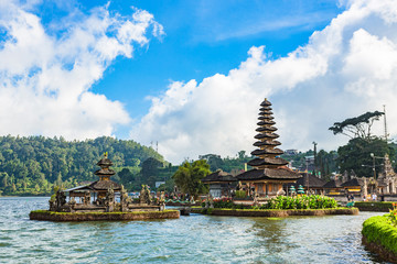 Pura Ulun Danu Bratan. Temple on lake. Bali, Indonesia.