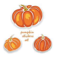 pumpkin stickers set