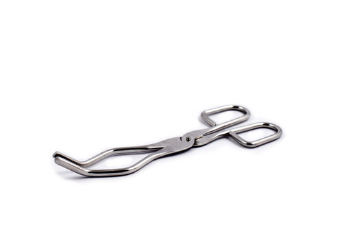 Crucible Tongs stock images. Laboratory tweezers images. Laboratory equipment on a white background