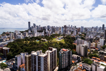 Aerial View of Salvador Skyline, Bahia, Brazil