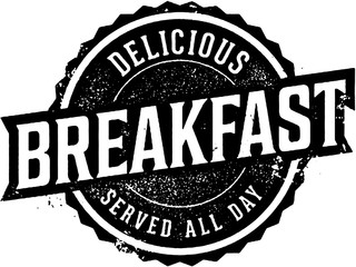 All Day Breakfast Menu Stamp