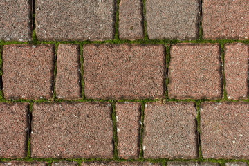 background of a floor of self-locking stones