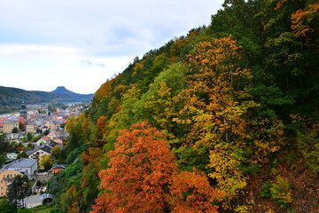 Small town in Germany Bad Schandau.