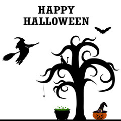 Obraz premium Halloween Patty silhouettes