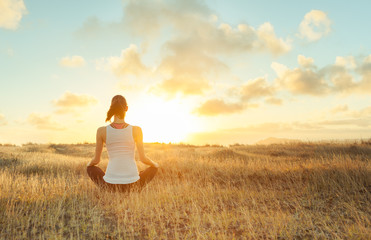 Meditation, yoga, feeling at peace