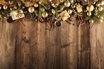 Christmas golden background