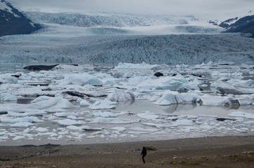 アイスランド　ヴァトナヨークトル　スカフタフェトル国立公園　スヴィーナフェルスヨークトル　氷河　ぶうぶう　豚　絶景　夏 iceland island summer  jokull glacier Svinafellsjokull Vatnajokull