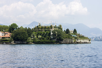 Fototapeta na wymiar Isola Bella (lit. beautiful island), one of the Borromean Islands of Lago Maggiore in northern Italy