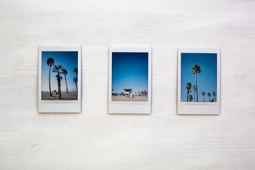 Series of printed photos from California