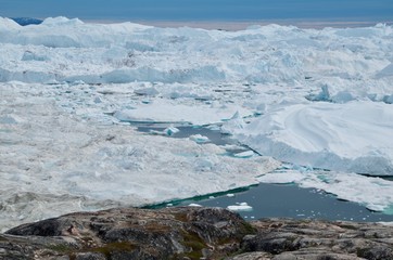グリーンランド　イルリサット　セルメルミュート　 センメンミウ　世界遺産　氷河　氷山　氷床　ハイキング　イヌイット　集落　絶景　夏 greenland llulissat  sermermiut hiking glacier ice fjord world heritage Blue Line Hiking