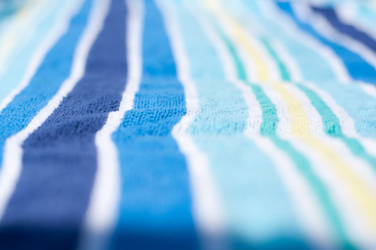 Blue Stripes Of A Beach Towel