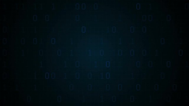 Abstract digital binary data scan loop background