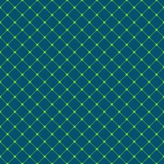 Fototapeta premium Seamless rounded square grid pattern background - vector graphic design from diagonal squares