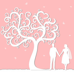 holiday card with the newlyweds.