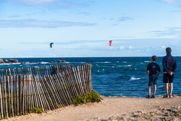 Kitesurf sur la presqu'&icirc;le de Gu&eacute;rande
