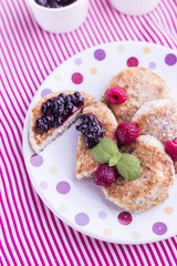 Pancakes with jam
