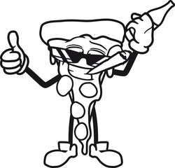 bier party saufen betrunken trinken durst alkohol flasche feiern rauchen joint zigarette drogen hanf weed gut figur gesicht stück salami pizza lecker essen hunger comic cartoon