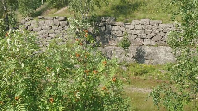 Old setting of fortified construction