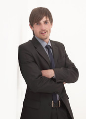 portrait of confident young business man