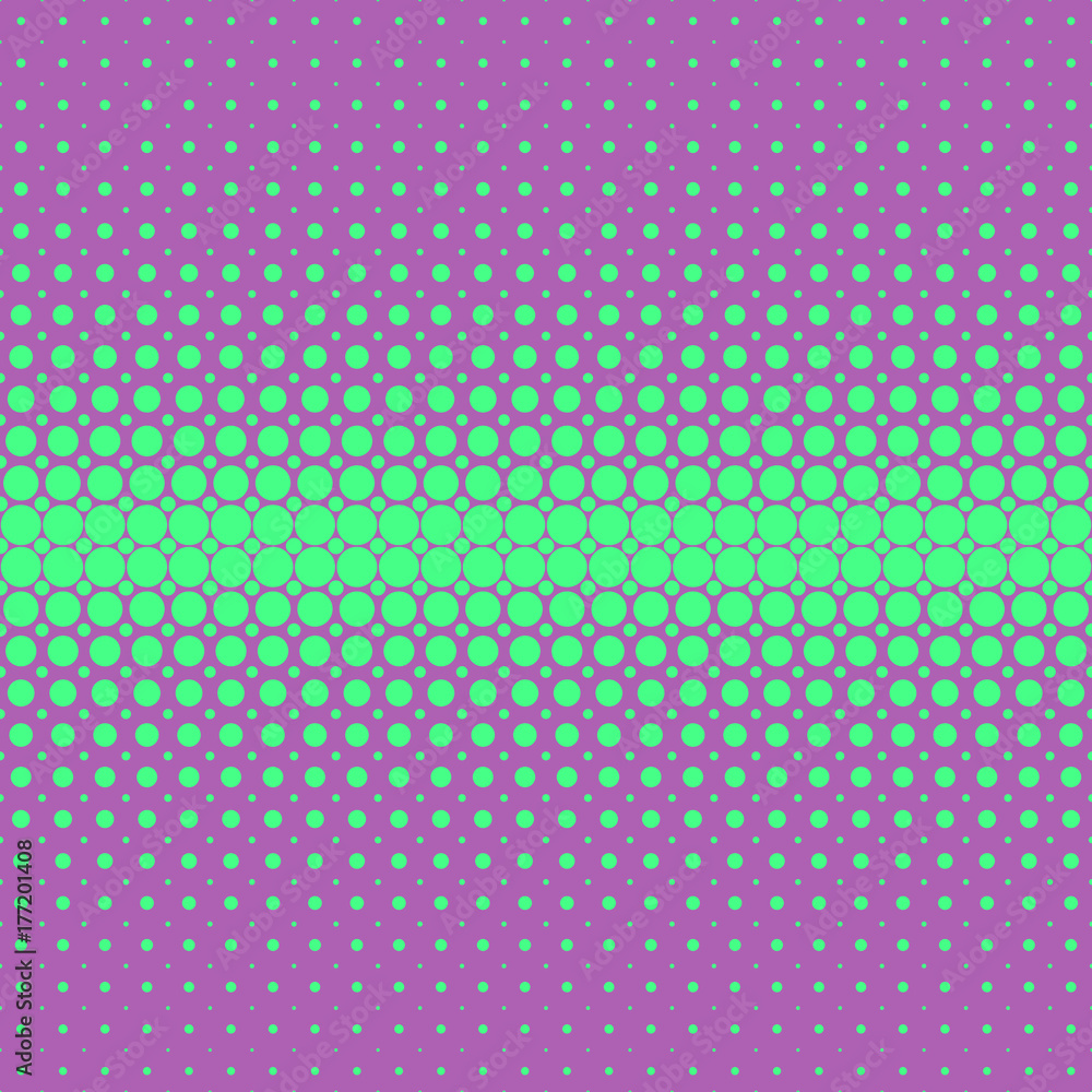 Poster retro abstract halftone dot pattern background - vector graphic design from circles