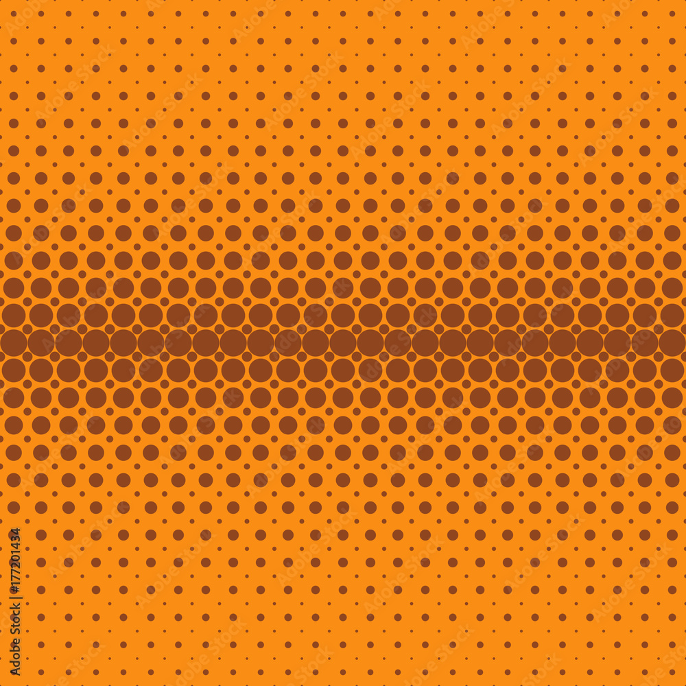 Poster geometric abstract halftone dot pattern background - vector graphic design from circles in varying s
