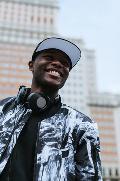 Young Black Man on an Urban Setting