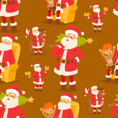 Christmas santa claus vector illustration.