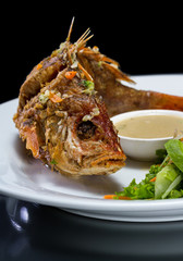 whole fried fish
