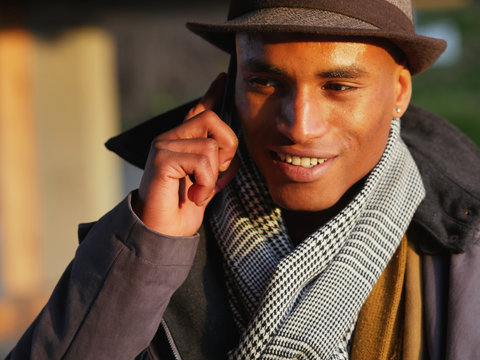 young man with smartphone