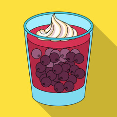 Glass, single icon in flat style.Glass,vector symbol stock illustration web. © pandavector