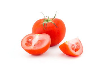 tomato on white background