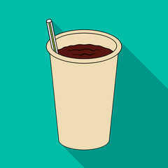 Glass, single icon in flat style.Glass, vector symbol stock illustration web. © pandavector