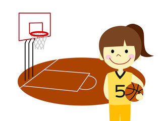 バスケットボール　女の子