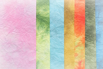 Japanese colorful paper texture background